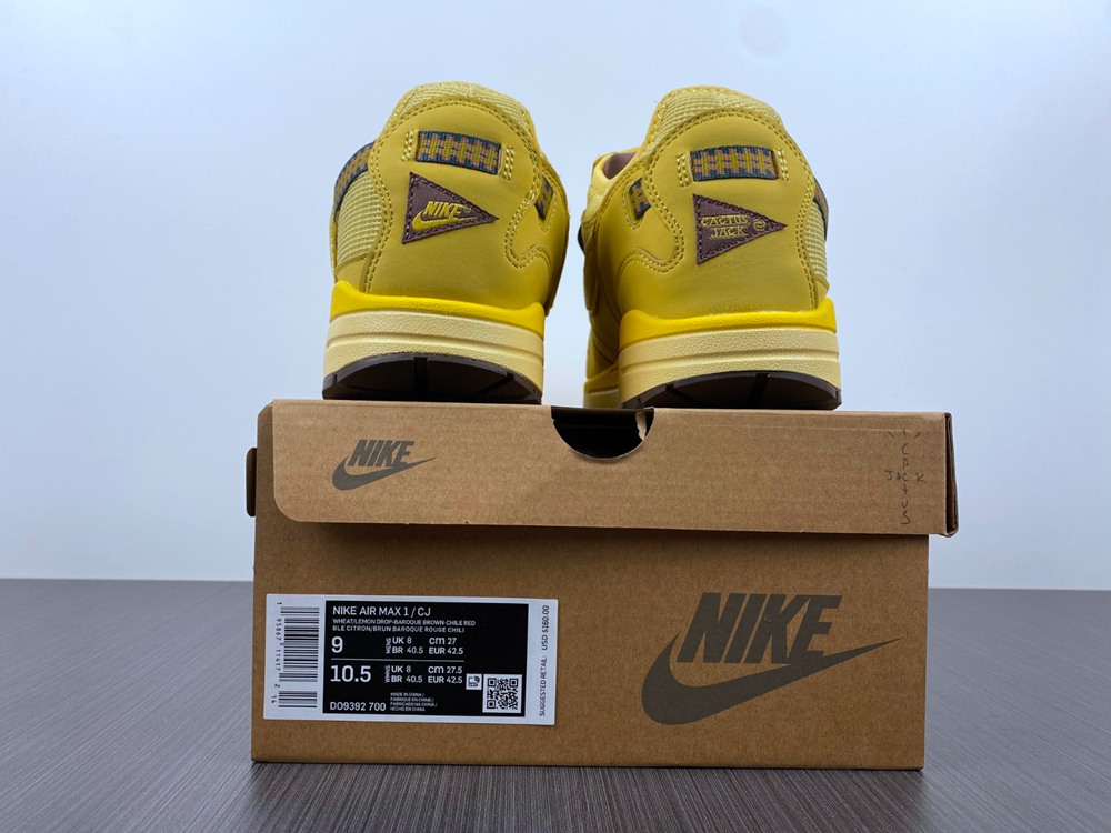 Max1 ts Travis Scott X Nike Air Max 1 Wheat DO9392-700